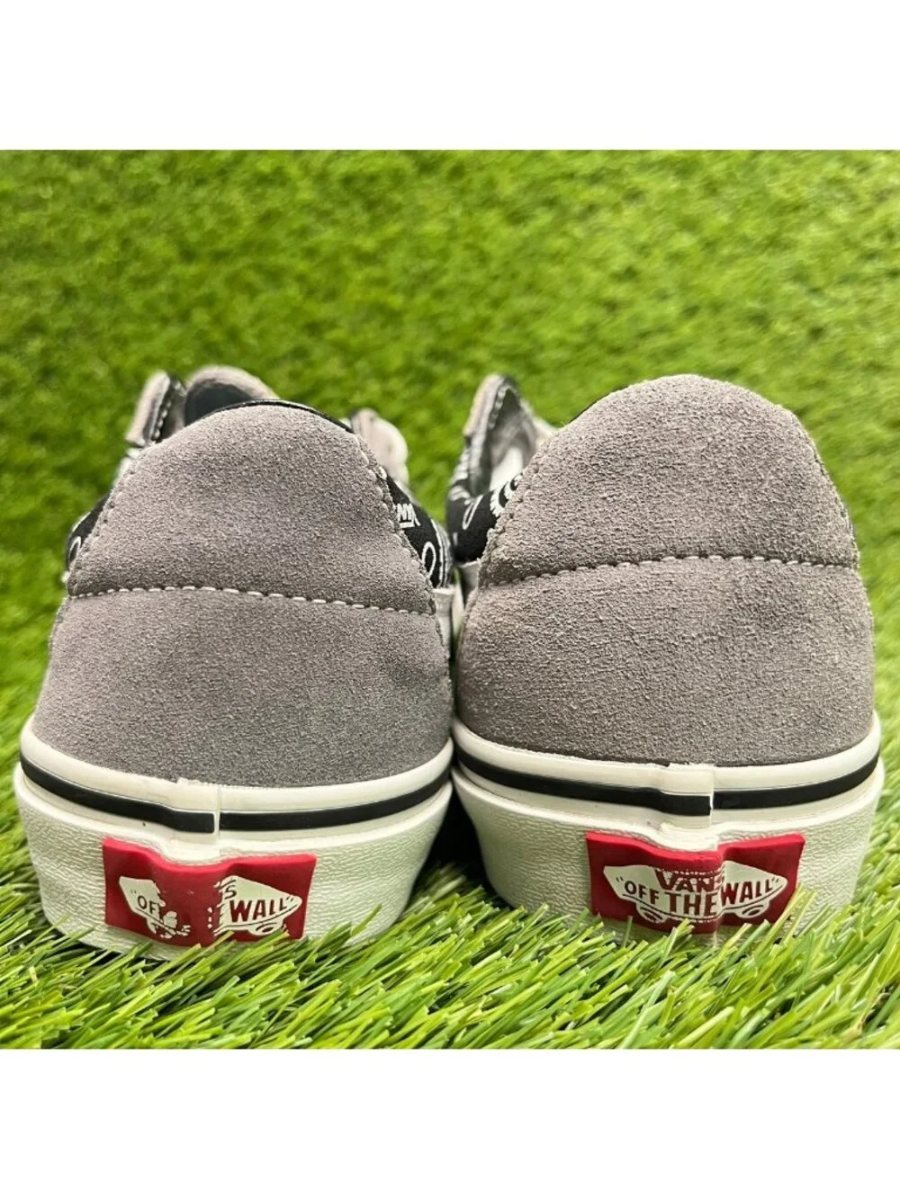 Vans Sk8-Low Paisley-Gray Gum Womens Size 8 Athletic Skateboard Shoes Sneakers